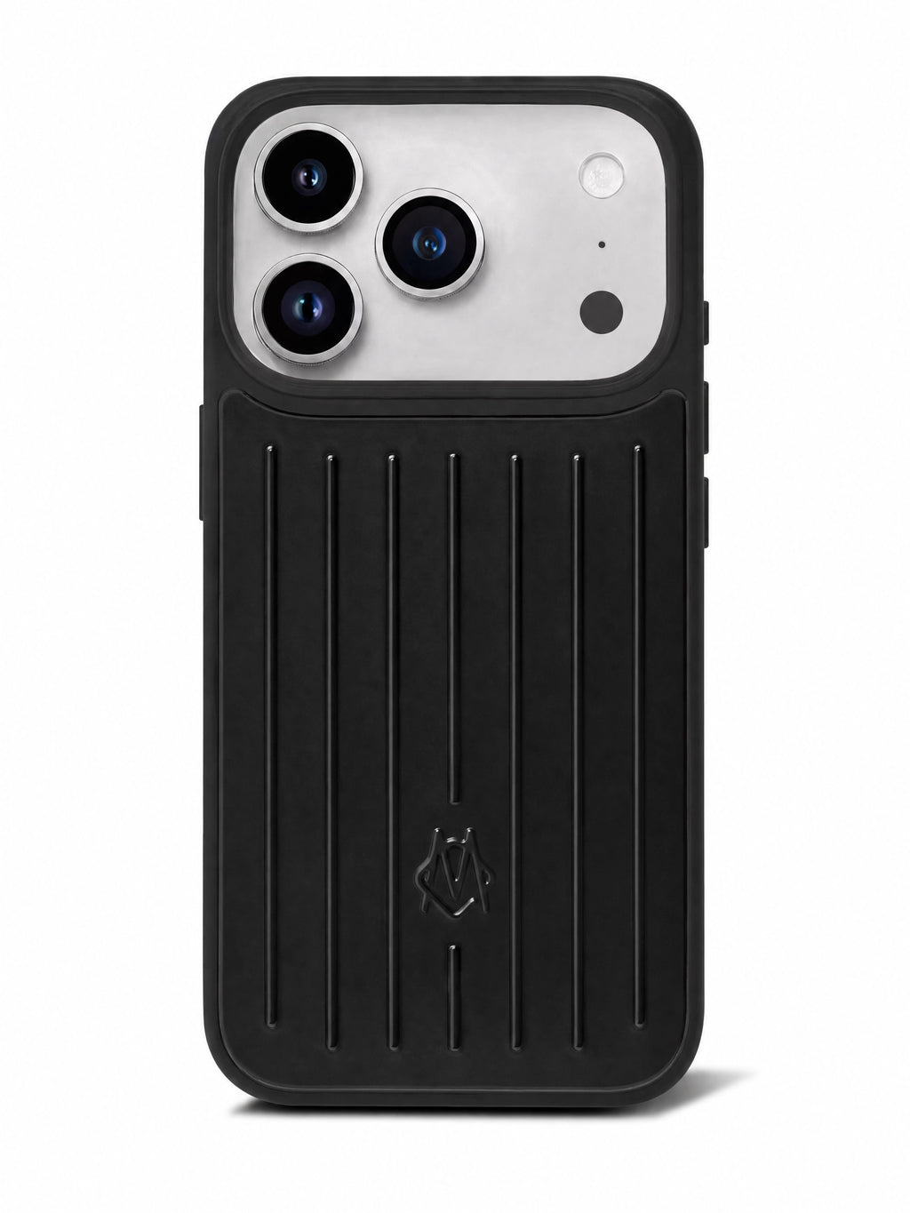Rimowa Aluminium Case iPhone 17 Pro Black – stoßfeste Handyhülle mit Rillendesign