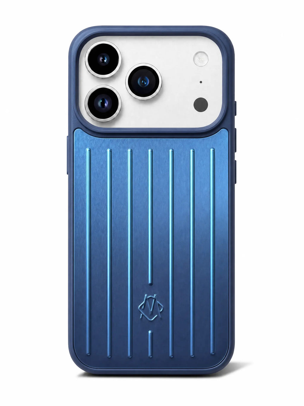 Rimowa Aluminium Hülle iPhone 17 Pro Blau – stoßfeste Handyhülle in Aluminium 